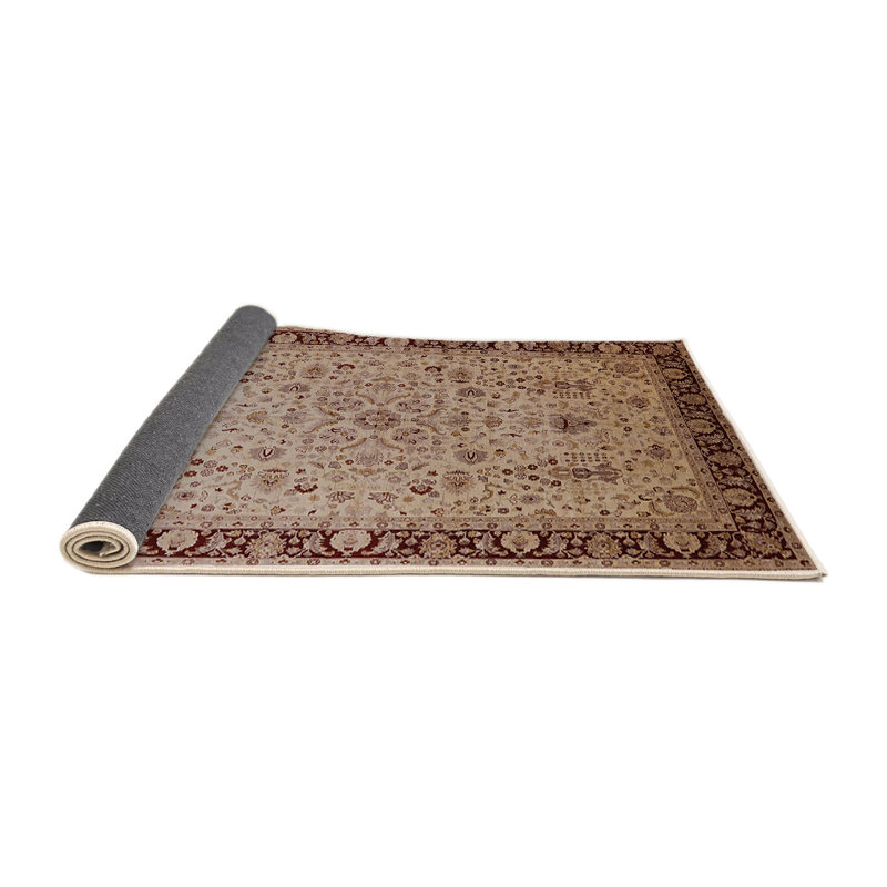 Tapis oriental beige / rouge Junius, Rond 4 pi