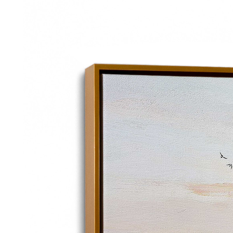 «Skyscape Serenade on Canvas» par Rebecca Fox, reproduction, Cadre flottant or poli, H 22 po x l 32 po x P 1,75 po