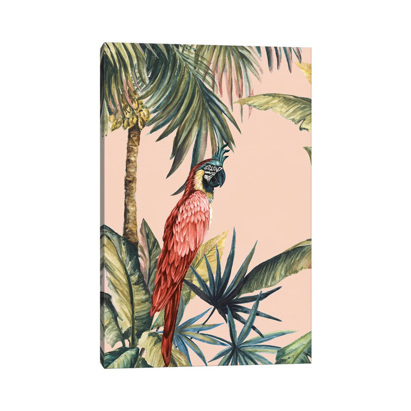 Tropicano III by Eva Watts - Painting on Canvas, 30.48 cm H x 45.72 cm W, Wrapped Canvas