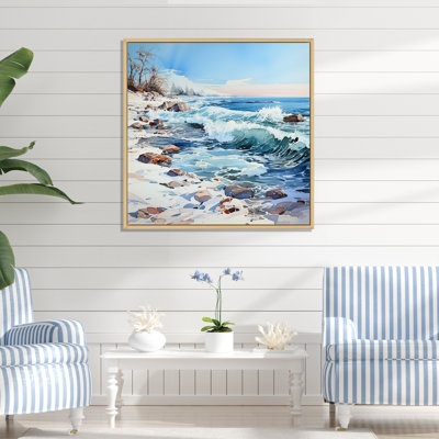 " Ocean Winter Scenery "