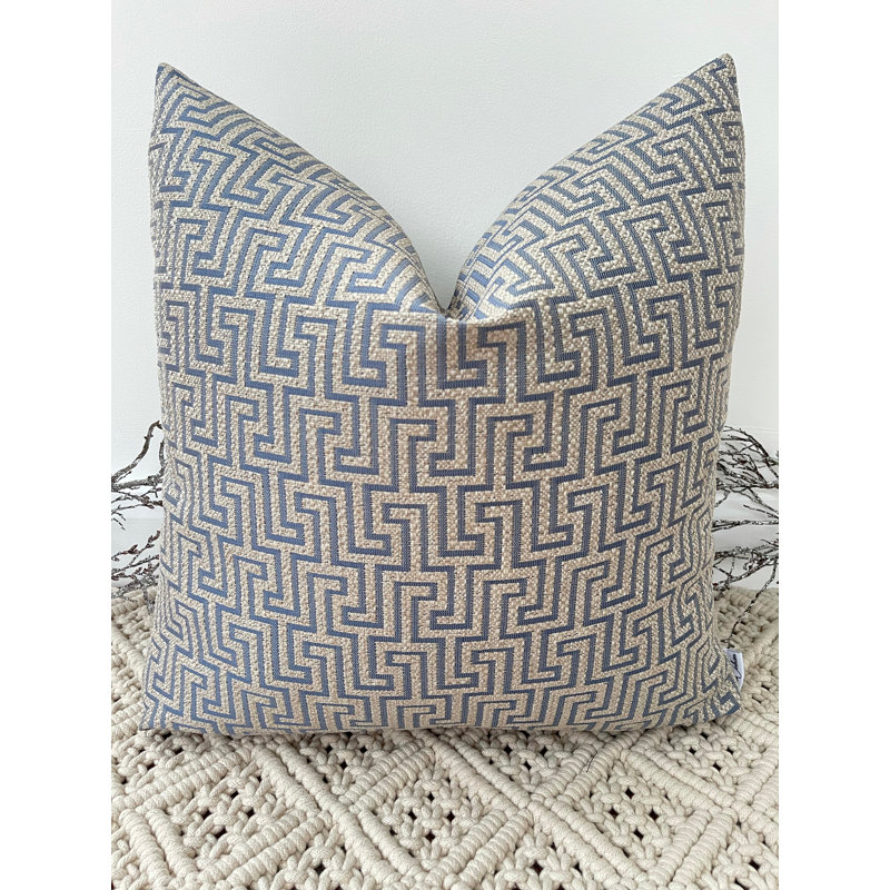 Abstract Square Cushion Cover, Cream