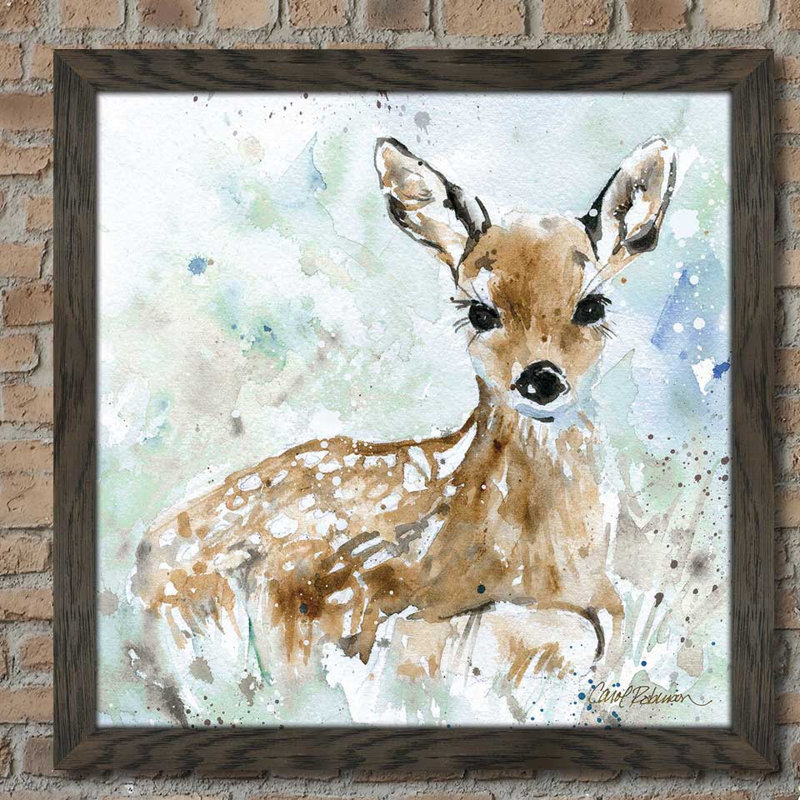 " Fawn " by Carol Robinson, 27.5" H x 27.5" W x 0.75" D