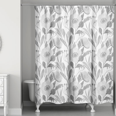 Rideau de douche simple floral Gonesse