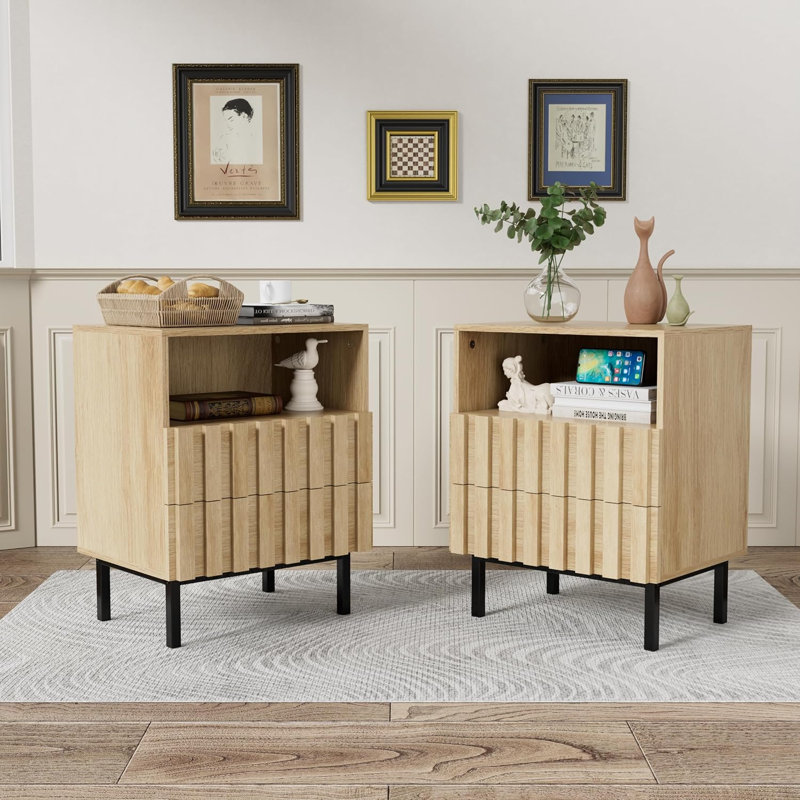 40 W Bedside Table, Cashmere