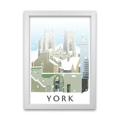York Minster In Snow by Richard O'Neill - Single Picture Frame Print