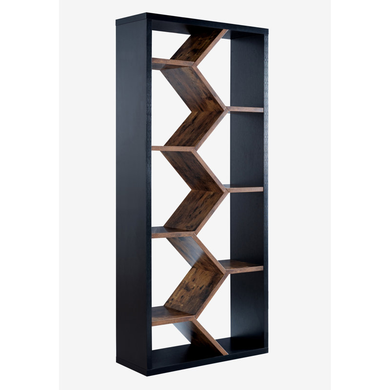 Bibliothèque géométrique H 69,25 "x l 31,2" Dunkelberger, Noir