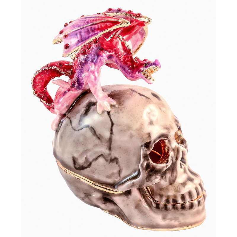 Skull Metal Decorative Box