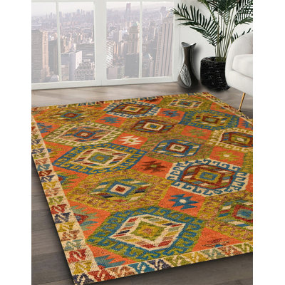 100 Machine Washable Abstract 5233 Area Rug