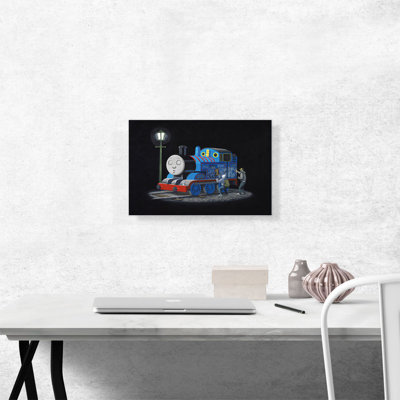 «Thomas the Train Engine Tank» par Banksy, reproduction d'art sur toile tendue