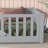 Twin Solid Wood Floor Bed With Fence Guardrails-57441099