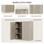 Armoire d'appoint avec tablettes réglables Cesiro-1628286291-1623925766