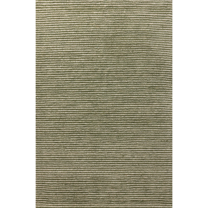 Tapis olive / ivoire Ebern Designs Malpass, Rectangle 8 pi 6 po x 11 pi 6 po