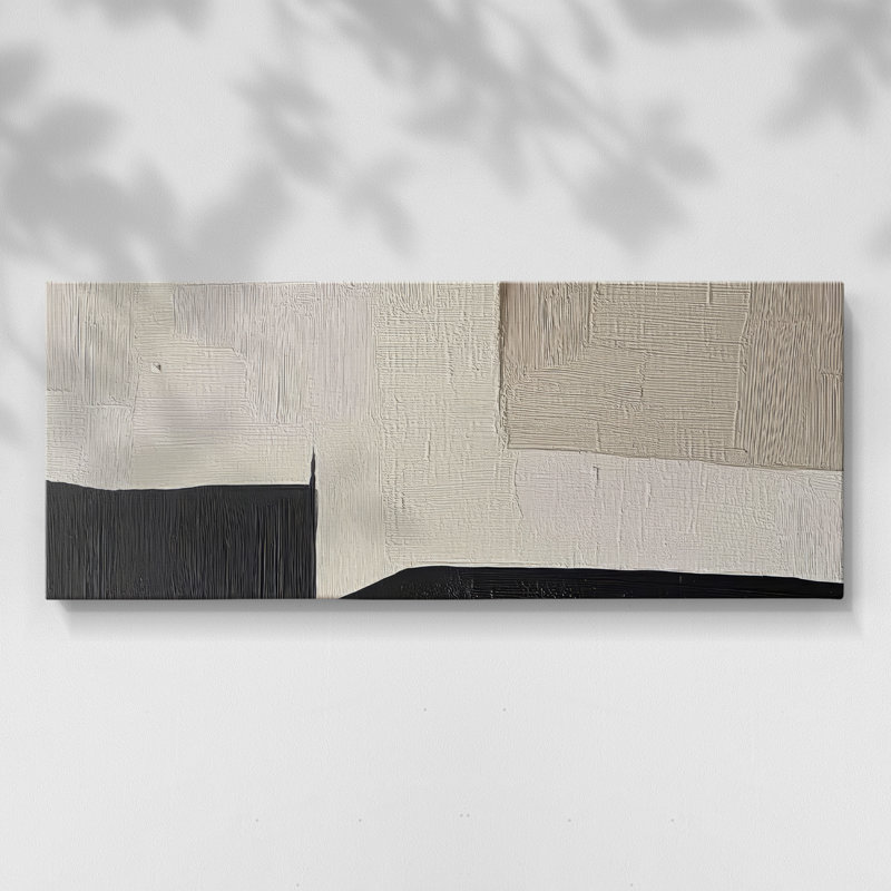 Toile tendue avec châssis abstrait # 7 LXI-Abstract, H 20 po x l 50 po
