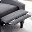 Fauteuil inclinable manuel avec réglage à trois positions, dossier profond, revêtement de qualité supérieure et structure en bois massif pour un confort durable.