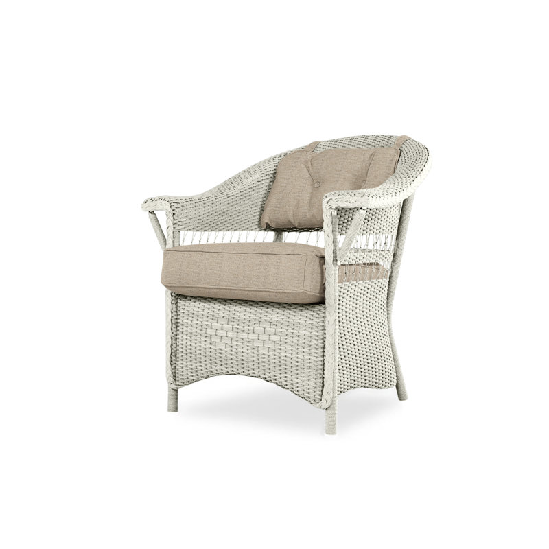 Nantucket Outdoor Dining Armchair, Friendly Flax, Linen