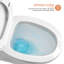 Toilette allongée une pièce à fixation au sol GPF 1,28 gallons par minute avec siège à fermeture douce Lordear-86127419