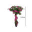 Bougainvilliers artificiels, faux arbre de bougainvillier avec pot en plastique noir-1454230443