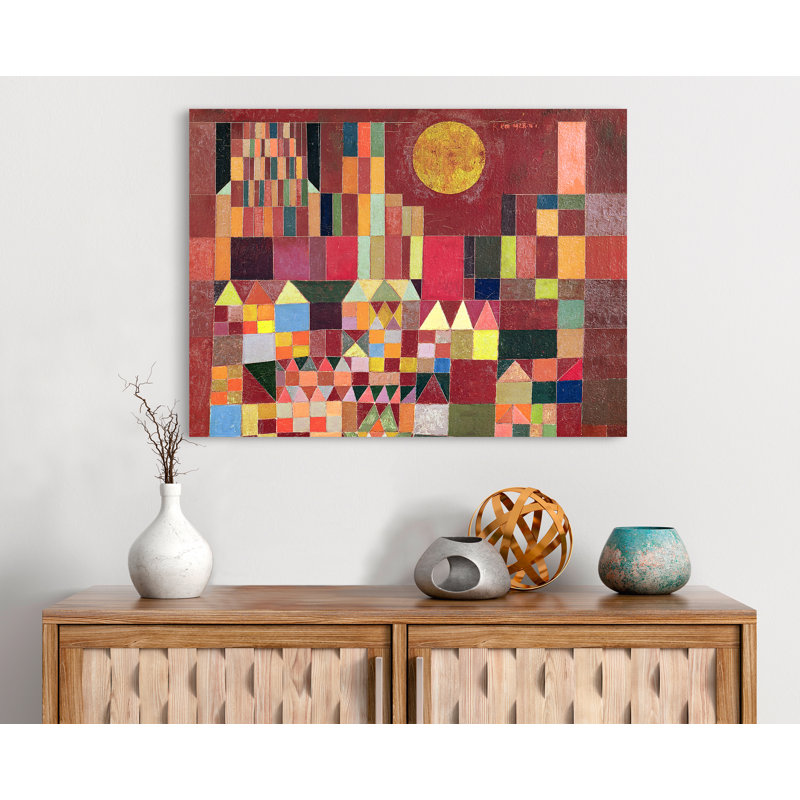 Castle And Sun (Detail) by Paul Klee - Wrapped Canvas Painting, 50cm H x 70cm W x 4cm D