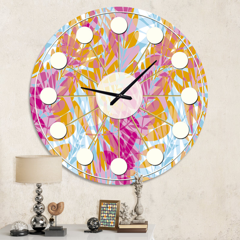 Horloge murale rétro Mid-Century, Moyenne