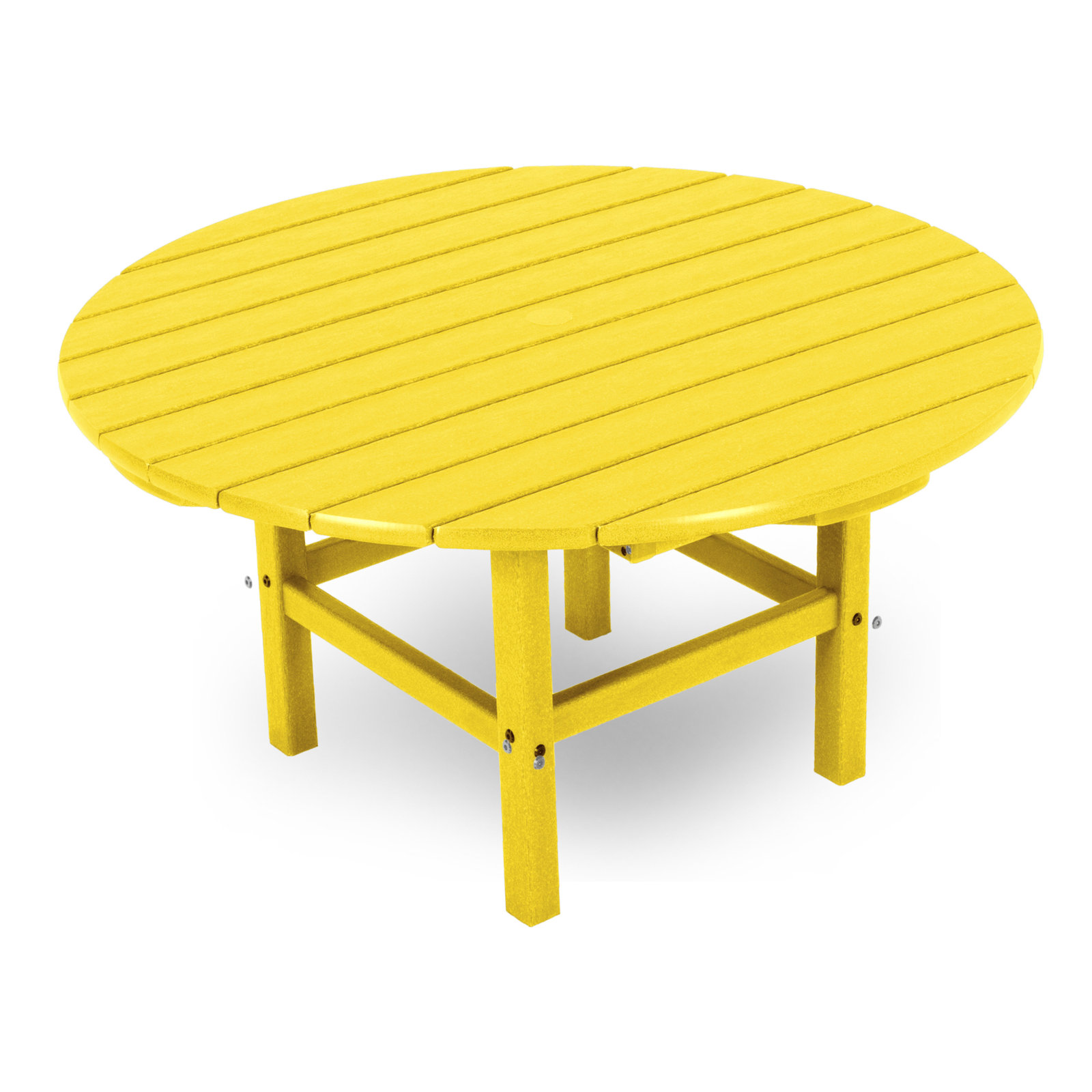 POLYWOOD® Tables 37" Patio Table, Lemon