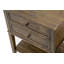 Table de chevet Valencia - Table de chevet rectangulaire avec 2 tiroirs pour la chambre à coucher, Jacobean patiné-5072100