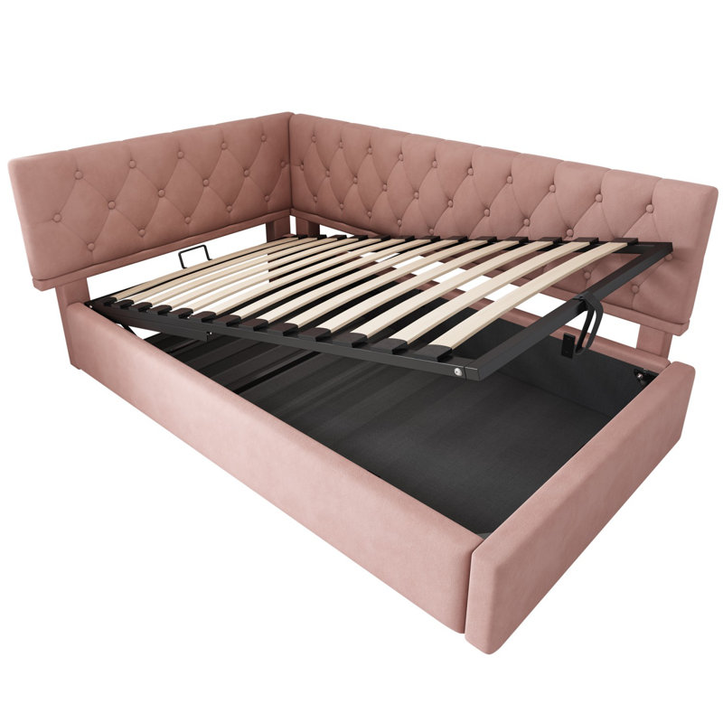 Metal Ottoman Storage Bed