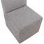 Chaise rembourrée avec roulettes