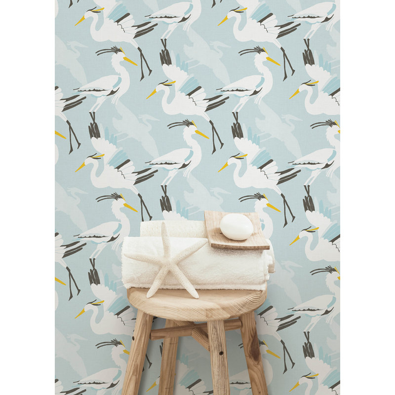 Papier peint adhésif Coastal Wings, Bleu
