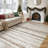 Modern Geometric Area Rug Moroccan Washable Low Pile Carpet Non-Slip Abstract Pattern Soft Floor Mat-91237513-80614696