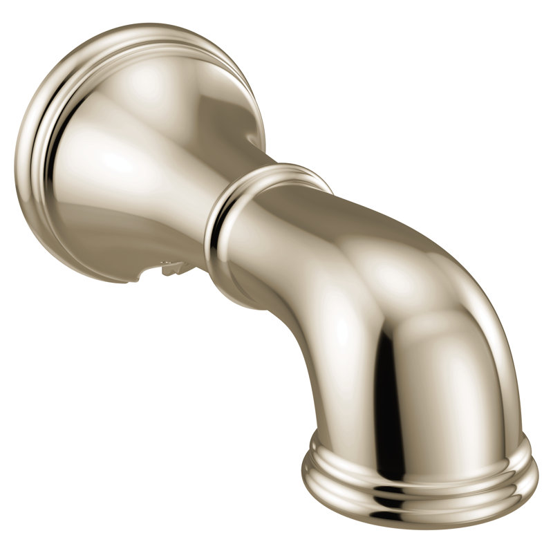 Garniture de robinet de baignoire murale à poignée Belfield, Nickel poli
