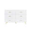 Commode blanche, commode haute brillance