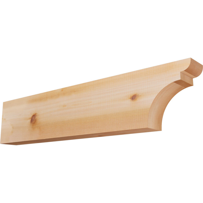 Yorktown Smooth Rafort Tail, Cèdre rouge, H 8 po x l 36 po x P 3,5 po