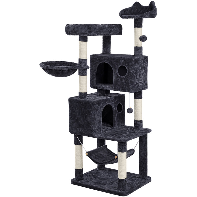 Daughtry 64.5" H Multi-Level Cat Tree, Black