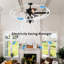 Ventilateur de plafond 52 lumières 4 pouces avec 5 pales