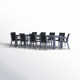 Farrah 118'' Rectangular 10 - Person Outdoor Dining Set