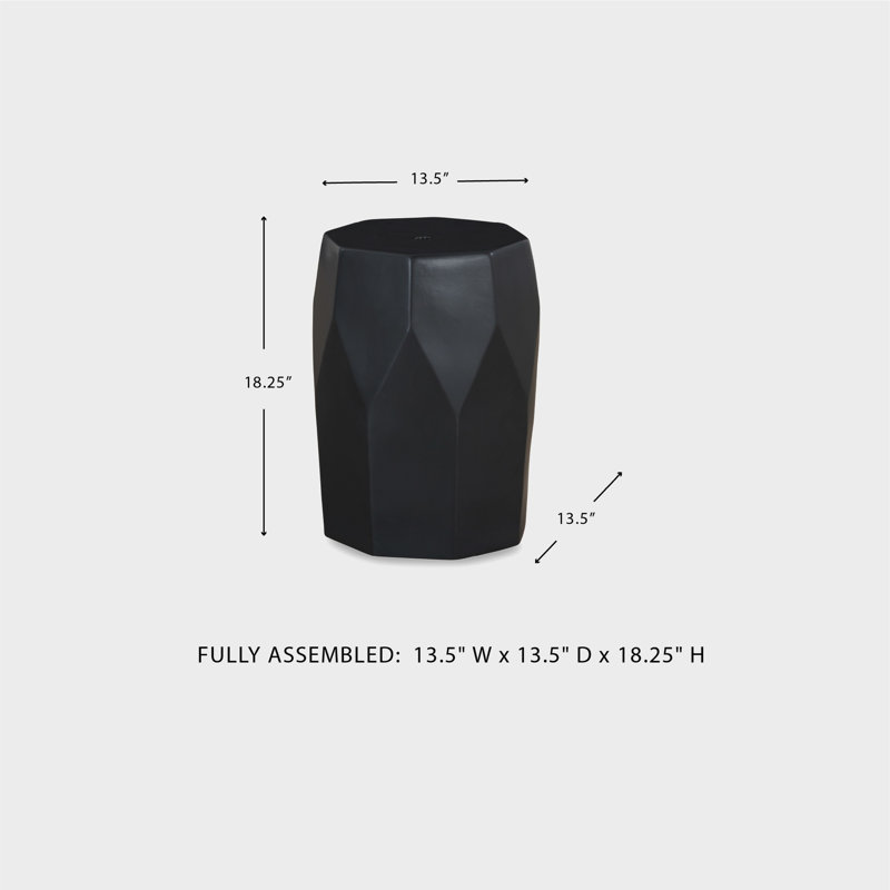 Lysann Ceramic Accent Stool