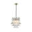 Kass 24'' Wide Vintage Mid-century Modern Chandelier 4-light 4-tier Clear Art Glass Pendant With Antique Bronze Finish For Living Room, Dining Room-204260005-218031509-204260003