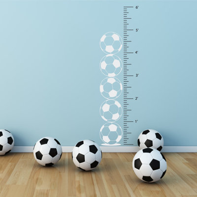 Décalcomanie murale graphique de croissance foot