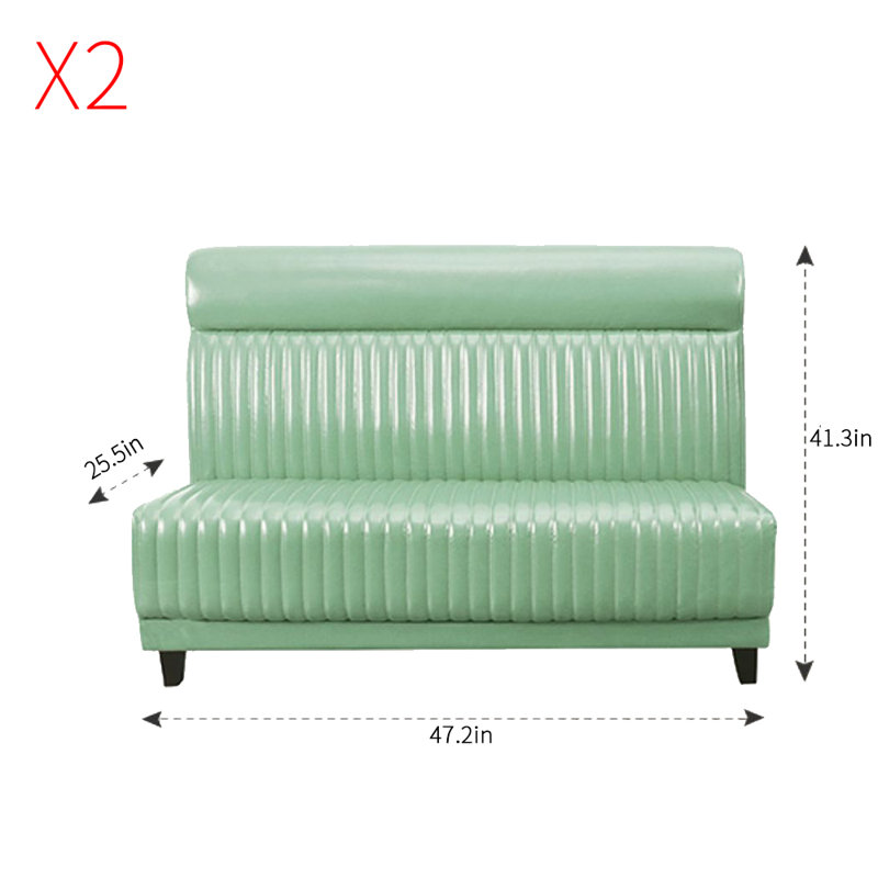 Banc rembourré en similicuir Simple Modern