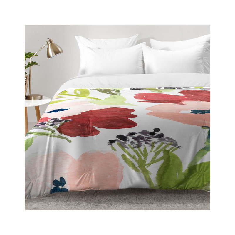 Ensemble d'édredon Poppies, Édredon double / grand + 2 taies décoratives sta