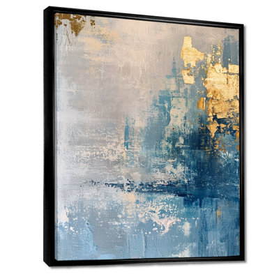 «Tender Gold» sur fond grunge - art mural abstrait