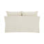 Canapé deux places de 148 cm de large avec 2 coussins, lin beige