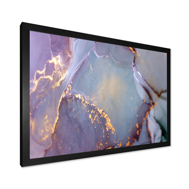 Impression sur toile Glam Golden, Impression noire sur toile encadrée, H 8 po x l 12 po