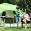 Rectangular Outdoor Picnic Table-2146380549
