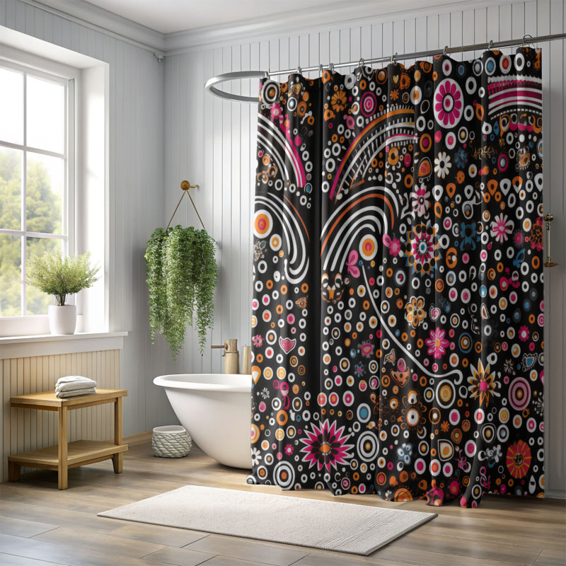Rideau de douche Mauryn, H 74 po x l 71 po