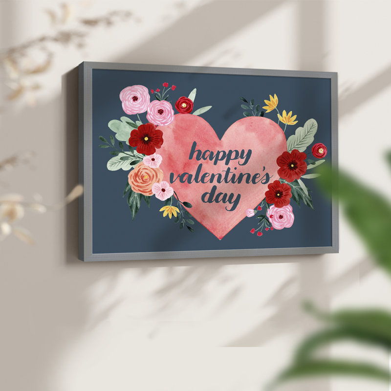 Collection Sweet Hearts - impression encadrée - réarmable, H 8 po x l 10 po, Gris