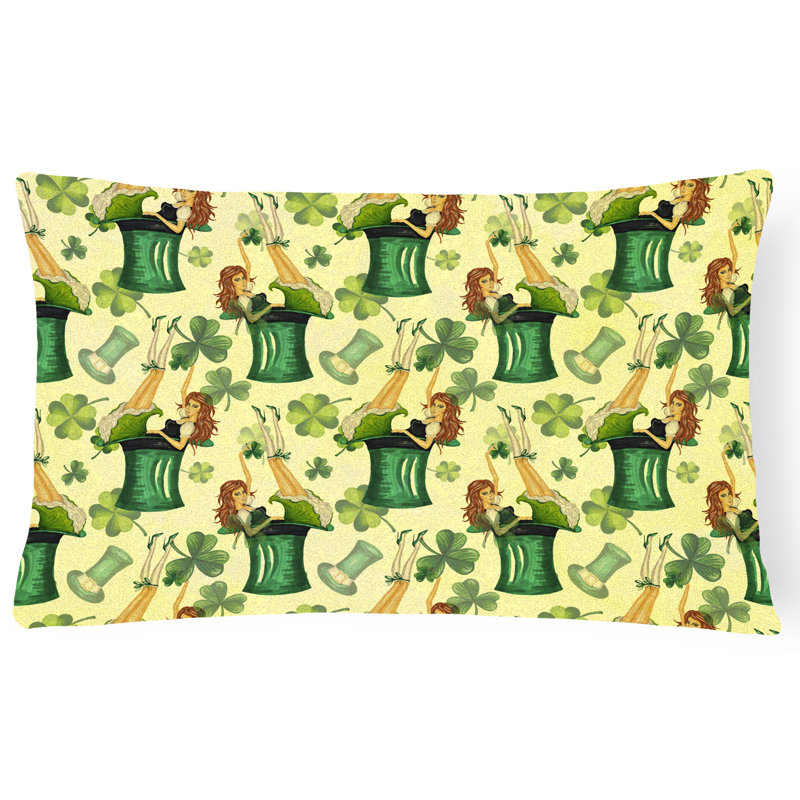  Coussin intérieur / extérieur Watercolor St Patrick's Day Party