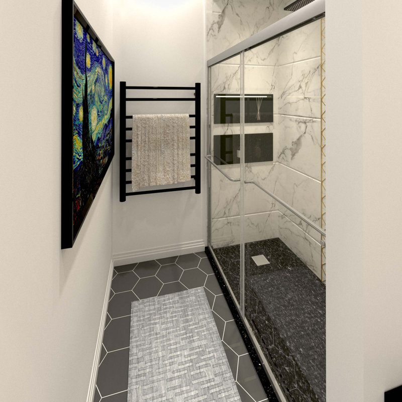 Portes de douche, Chrome