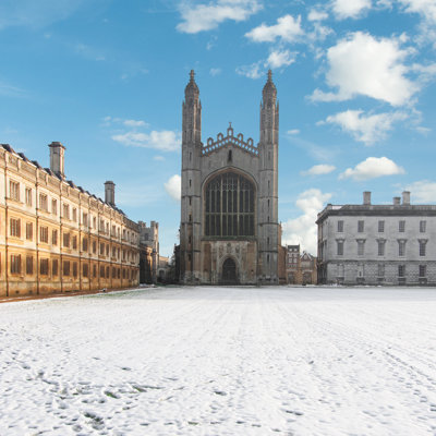 Cambridge University, England - Wrapped Canvas Print