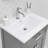 Gaget 24" Bath Vanity in Cahsmere with Chrome Modern Single Faucet-1189464550-1189464553